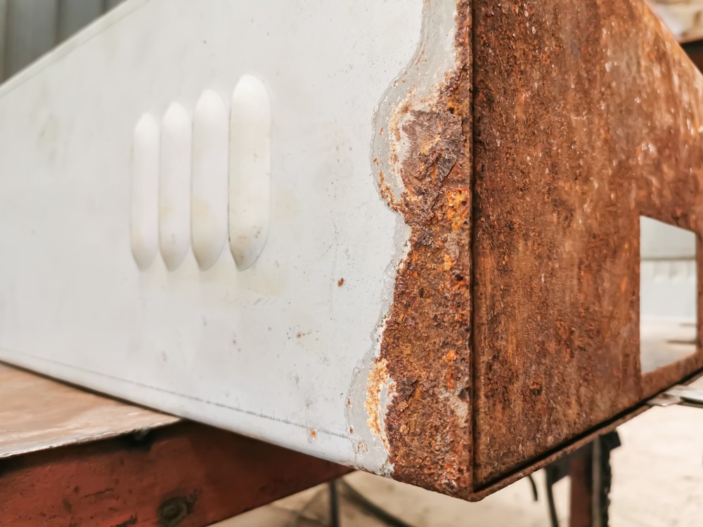 before after metal aging